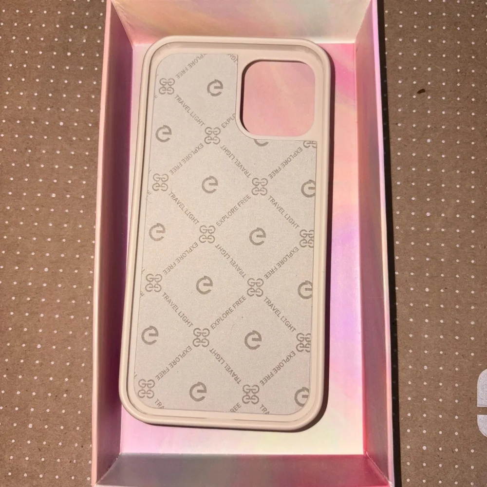 Lameeku Wallet Case Compatible with iPhone 12 Pro Beige